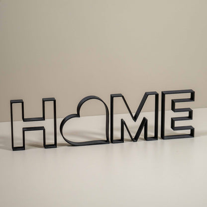 Home Decorative Letter Ornament With Love Heart: Word Outline Home Decor