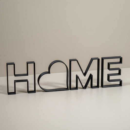 Home Decorative Letter Ornament With Love Heart: Word Outline Home Decor
