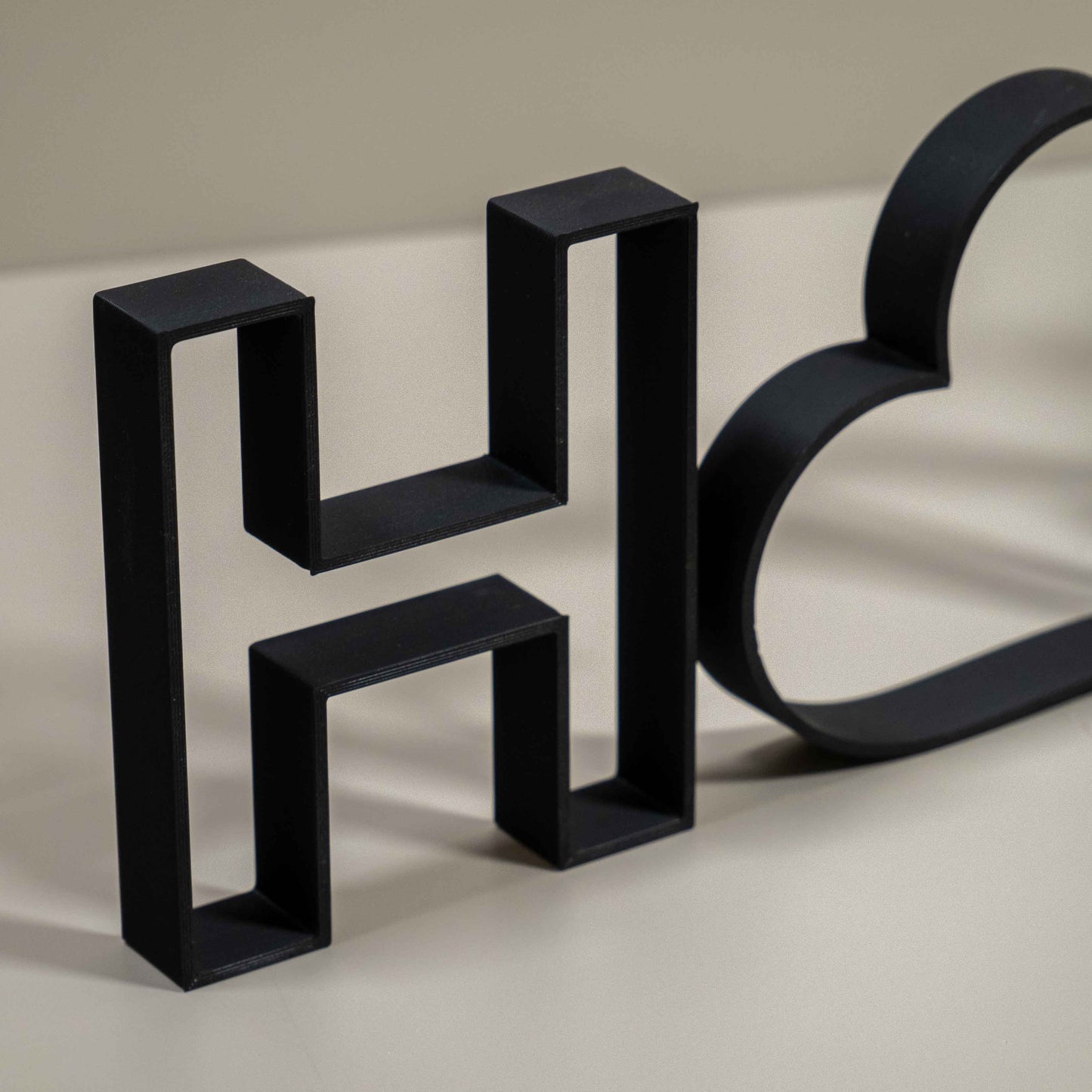 Home Decorative Letter Ornament With Love Heart: Word Outline Home Decor