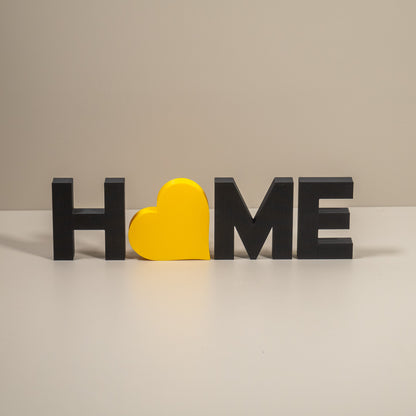 Home Decorative Letter Ornament With Love Heart