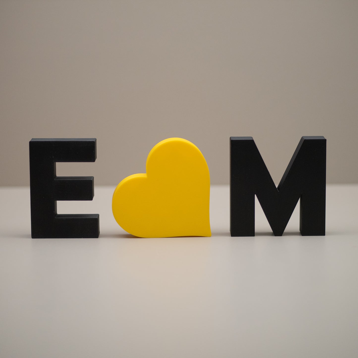 Personalised Decorative Letters - Initials Ornament with Heart