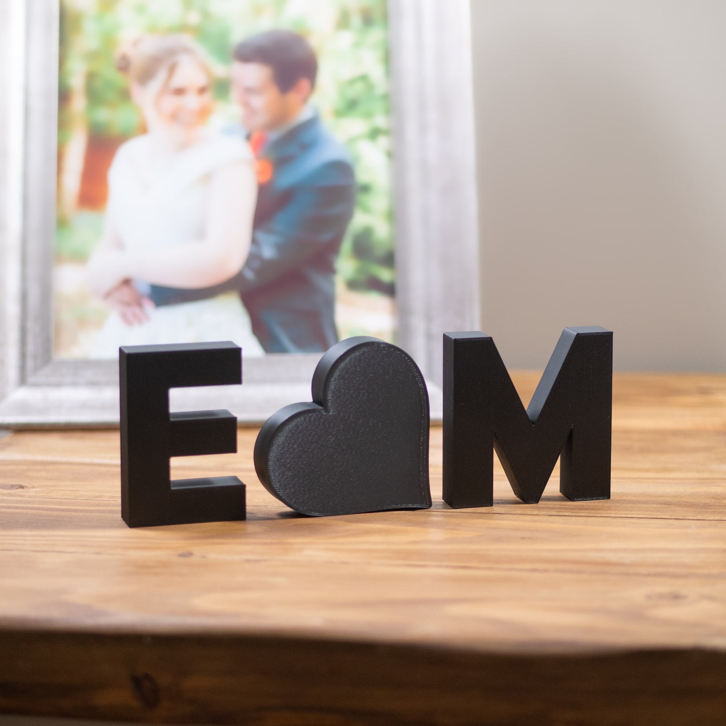 Personalised Decorative Letters - Initials Ornament with Heart