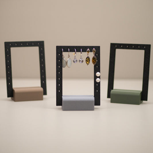 Earring Holder Stand: Minimalist Jewellery Organiser, Earring Display, Modern Vanity Decor