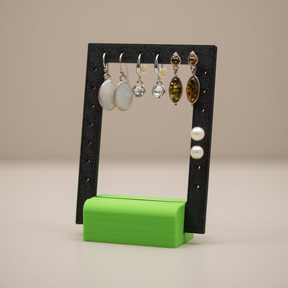 Earring Holder Stand: Jewellery Organiser, Earring Display, Modern Dresser Decor, Bright Colours