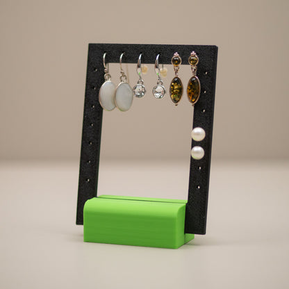 Earring Holder Stand: Jewellery Organiser, Earring Display, Modern Dresser Decor, Bright Colours