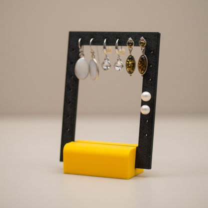 Earring Holder Stand: Jewellery Organiser, Earring Display, Modern Dresser Decor, Bright Colours