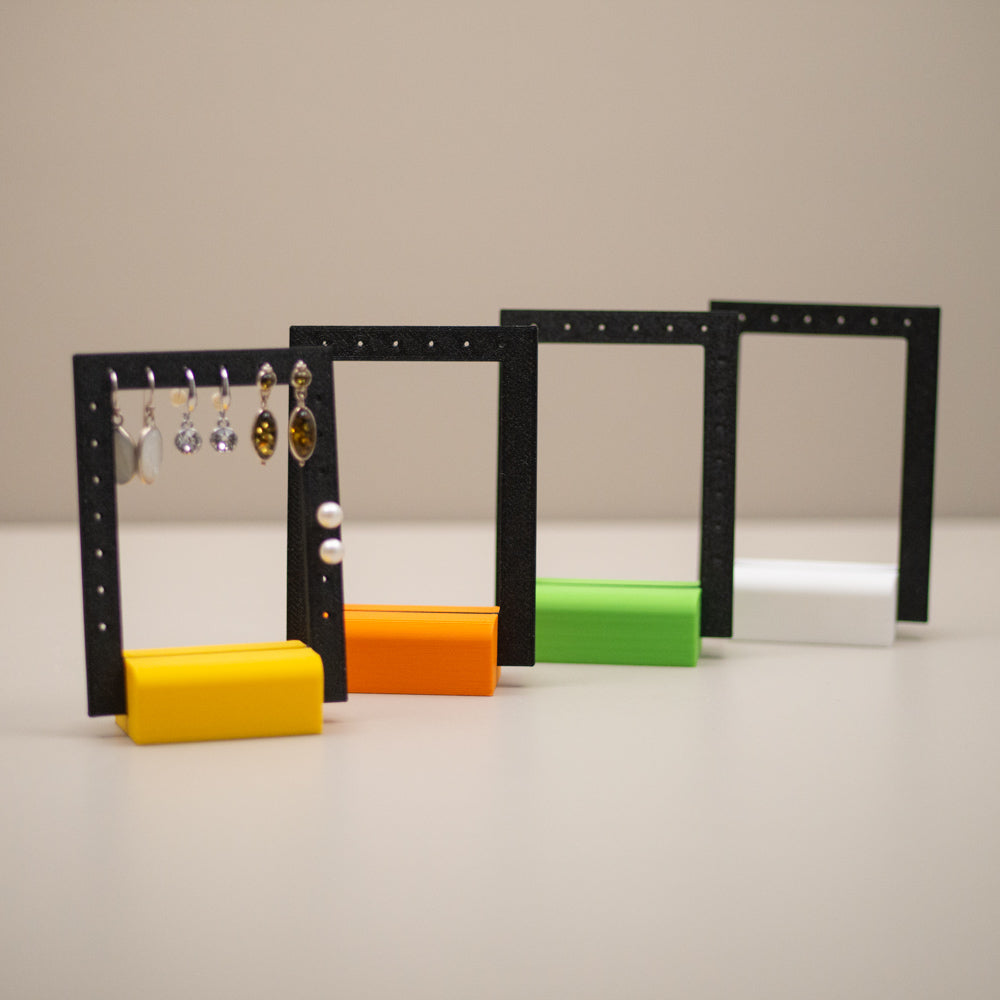Earring Holder Stand: Jewellery Organiser, Earring Display, Modern Dresser Decor, Bright Colours