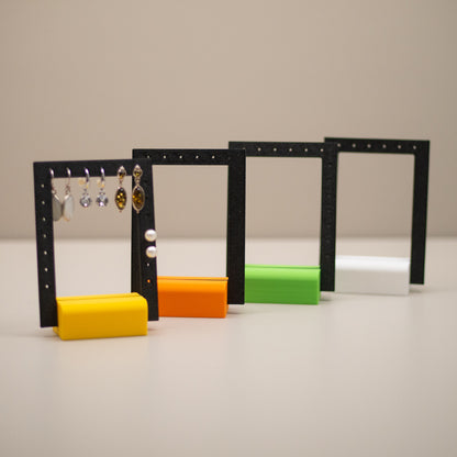 Earring Holder Stand: Jewellery Organiser, Earring Display, Modern Dresser Decor, Bright Colours
