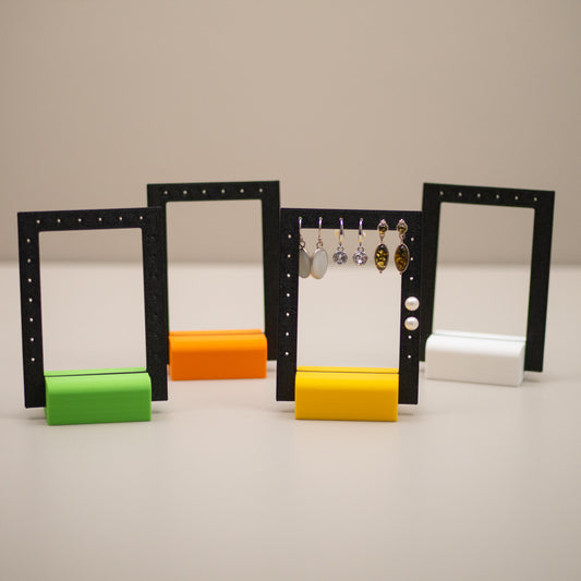 Earring Holder Stand: Jewellery Organiser, Earring Display, Modern Dresser Decor, Bright Colours