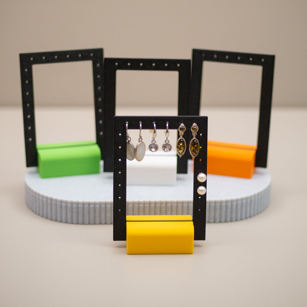 Earring Holder Stand: Jewellery Organiser, Earring Display, Modern Dresser Decor, Bright Colours