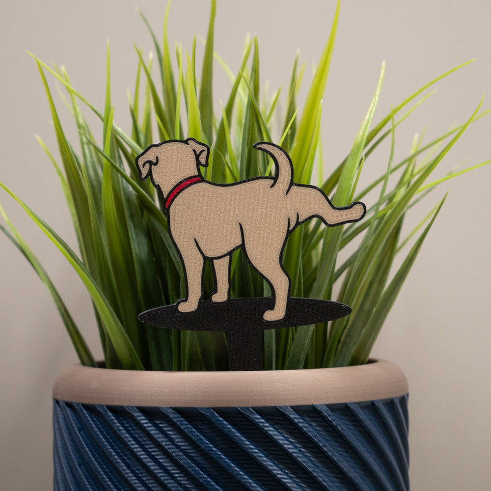 Dog Weeing Funny Plant Signs - Comedy Plant Markers