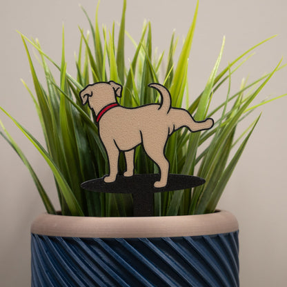 Dog Weeing Funny Plant Signs - Comedy Plant Markers