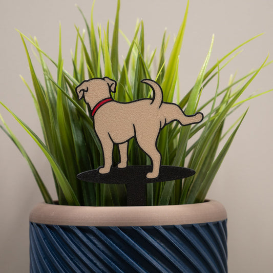 Dog Weeing Funny Plant Signs - Comedy Plant Markers