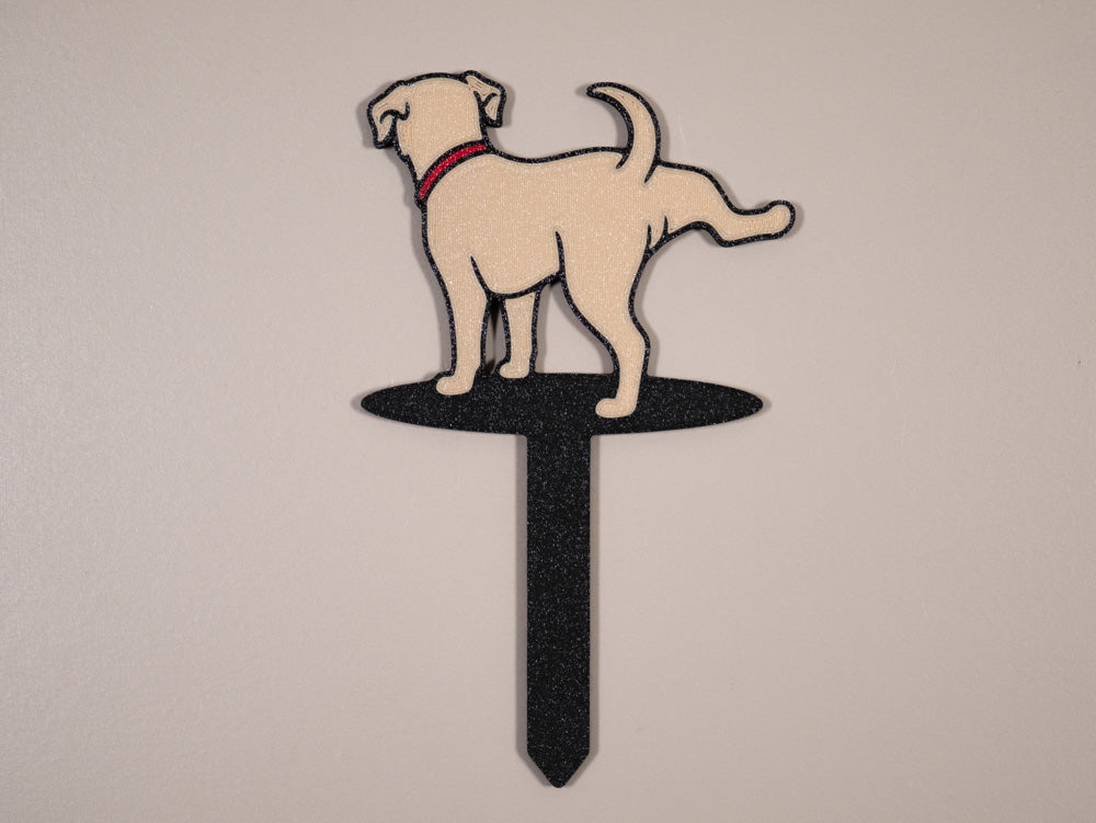 Dog Weeing Funny Plant Signs - Comedy Plant Markers