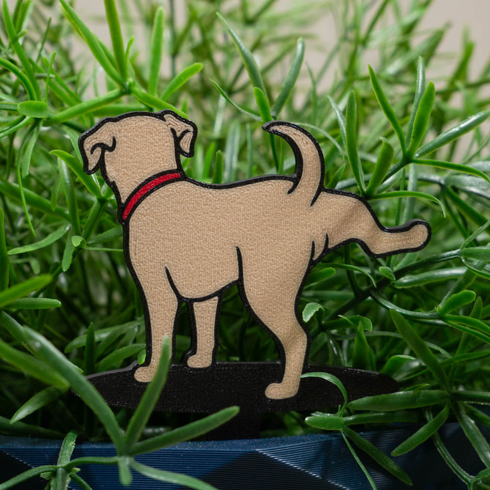 Dog Weeing Funny Plant Signs - Comedy Plant Markers