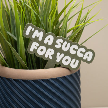 Plant Pot Signs - Funny Plant Markers - Colourful Bubble Planter Accessories