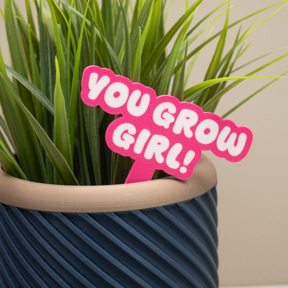 Plant Pot Signs - Funny Plant Markers - Colourful Bubble Planter Accessories