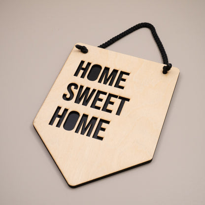 Home Sweet Home Wooden Wall Hanging Sign