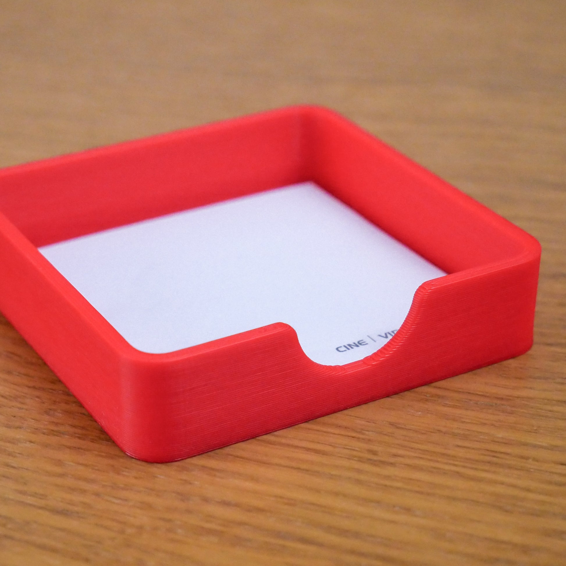 Red Desk Organiser Accessories - Stationary Storage Set - Pen Pot, Sticky Note Tray, Pen Tray - Vantage 3D Prints