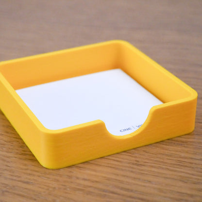 Yellow Desk Organiser Accessories - Stationary Storage Set - Pen Pot, Sticky Note Tray, Pen Tray - Vantage 3D Prints