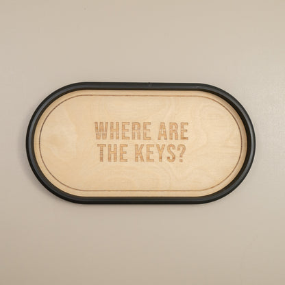 Oval Trinket Dish Key Tray: Industrial Style Home Decor