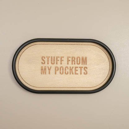 Oval Trinket Dish Key Tray: Industrial Style Home Decor