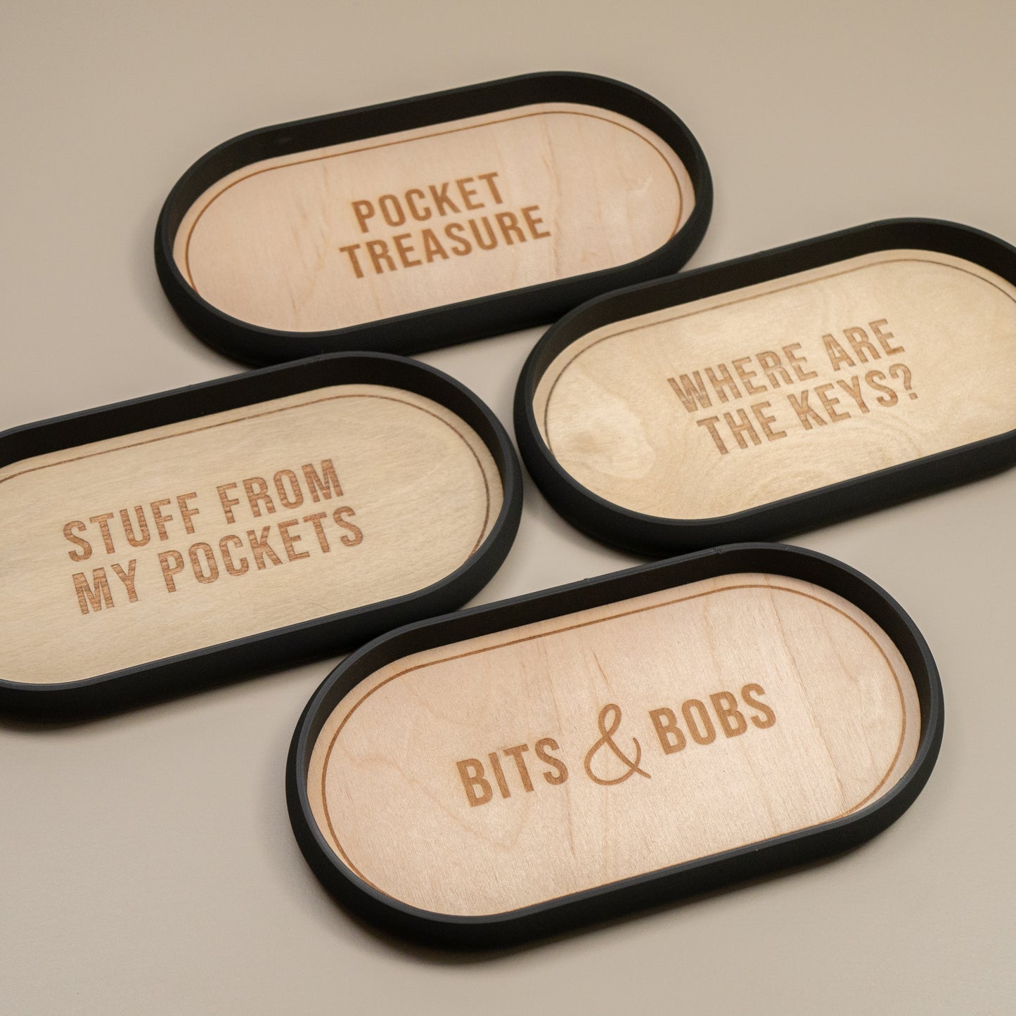 Oval Trinket Dish Key Tray: Industrial Style Home Decor