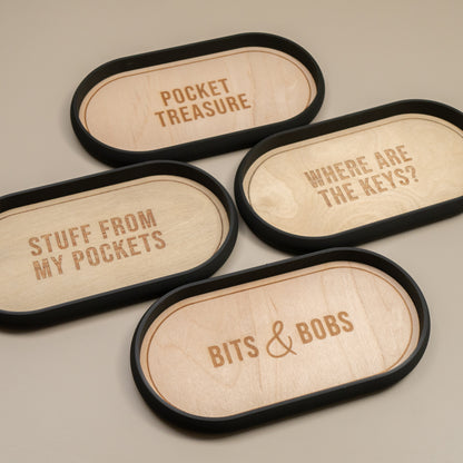 Oval Trinket Dish Key Tray: Industrial Style Home Decor