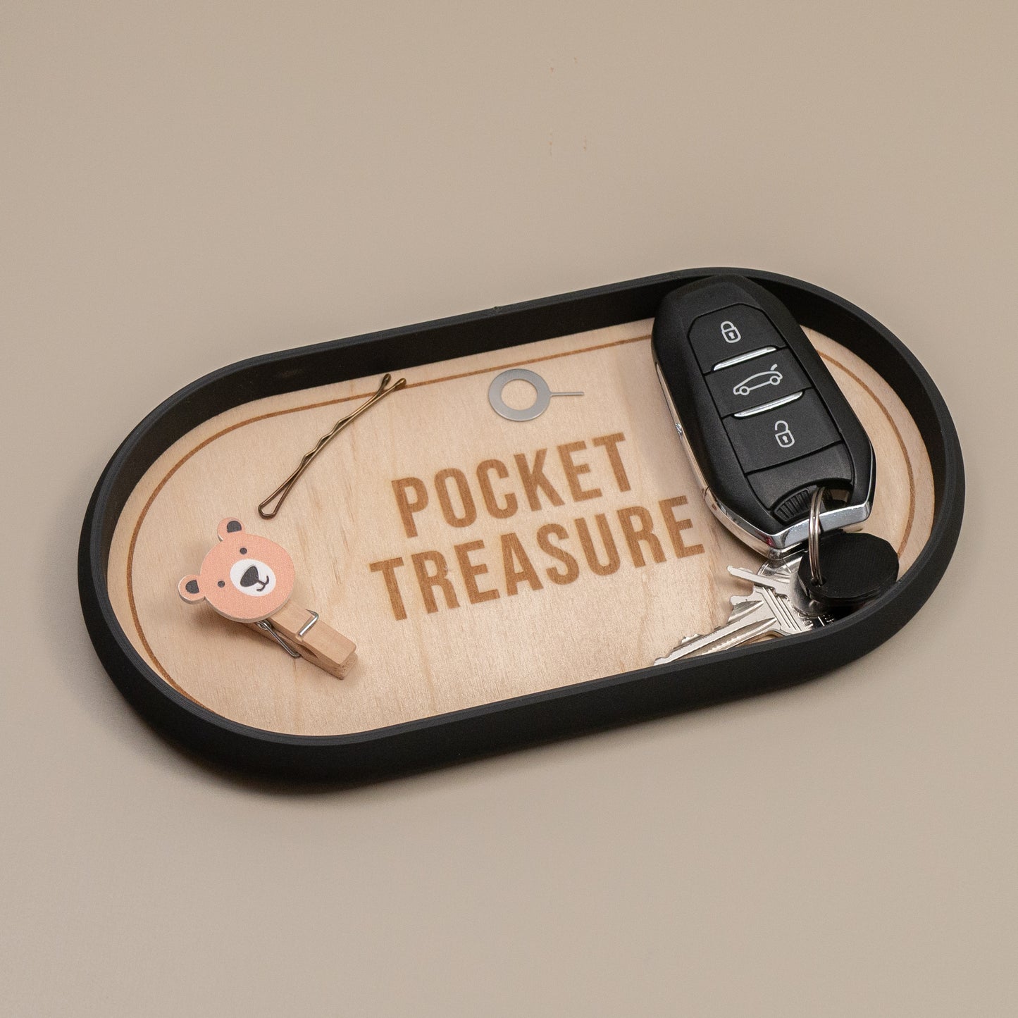 Oval Trinket Dish Key Tray: Industrial Style Home Decor