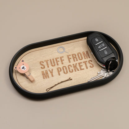 Oval Trinket Dish Key Tray: Industrial Style Home Decor