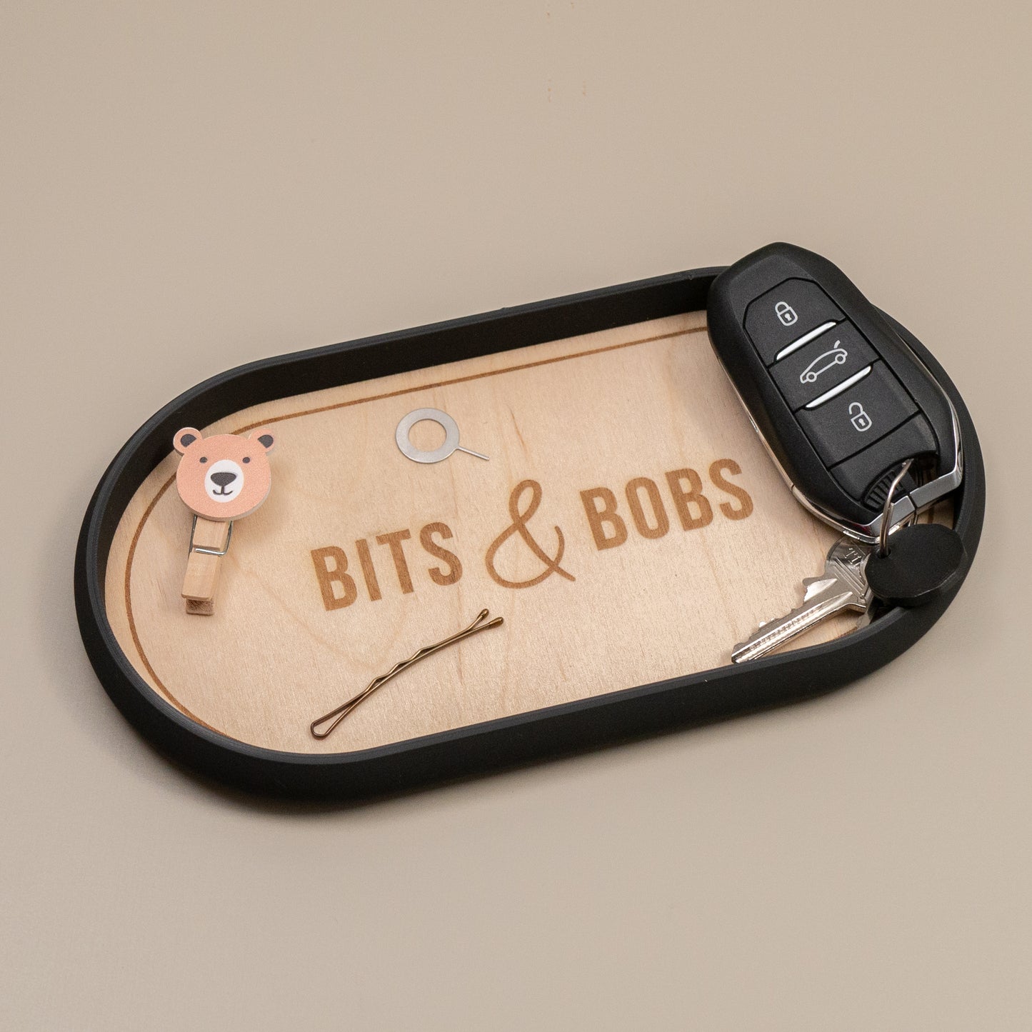 Oval Trinket Dish Key Tray: Industrial Style Home Decor