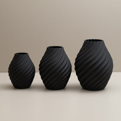 Swirl Decorative Ornament - Set of Three - Various Colours Available