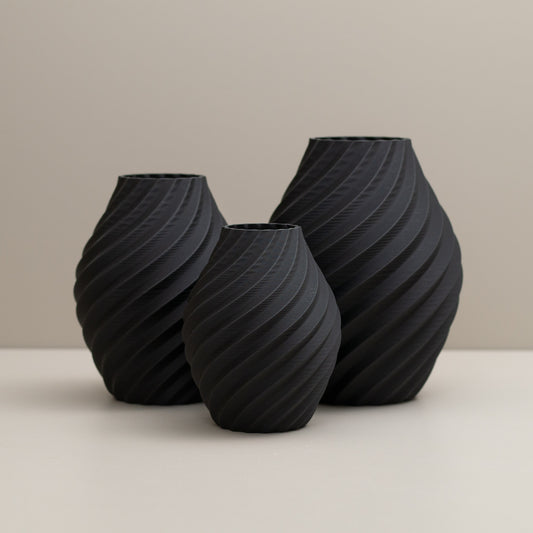 Swirl Decorative Ornament - Set of Three - Various Colours Available