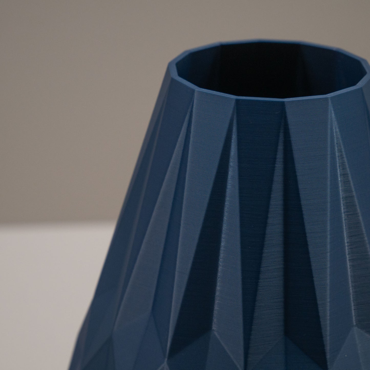 Diamond Decorative Vase Ornament - Navy Blue