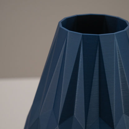 Diamond Decorative Vase Ornament - Navy Blue