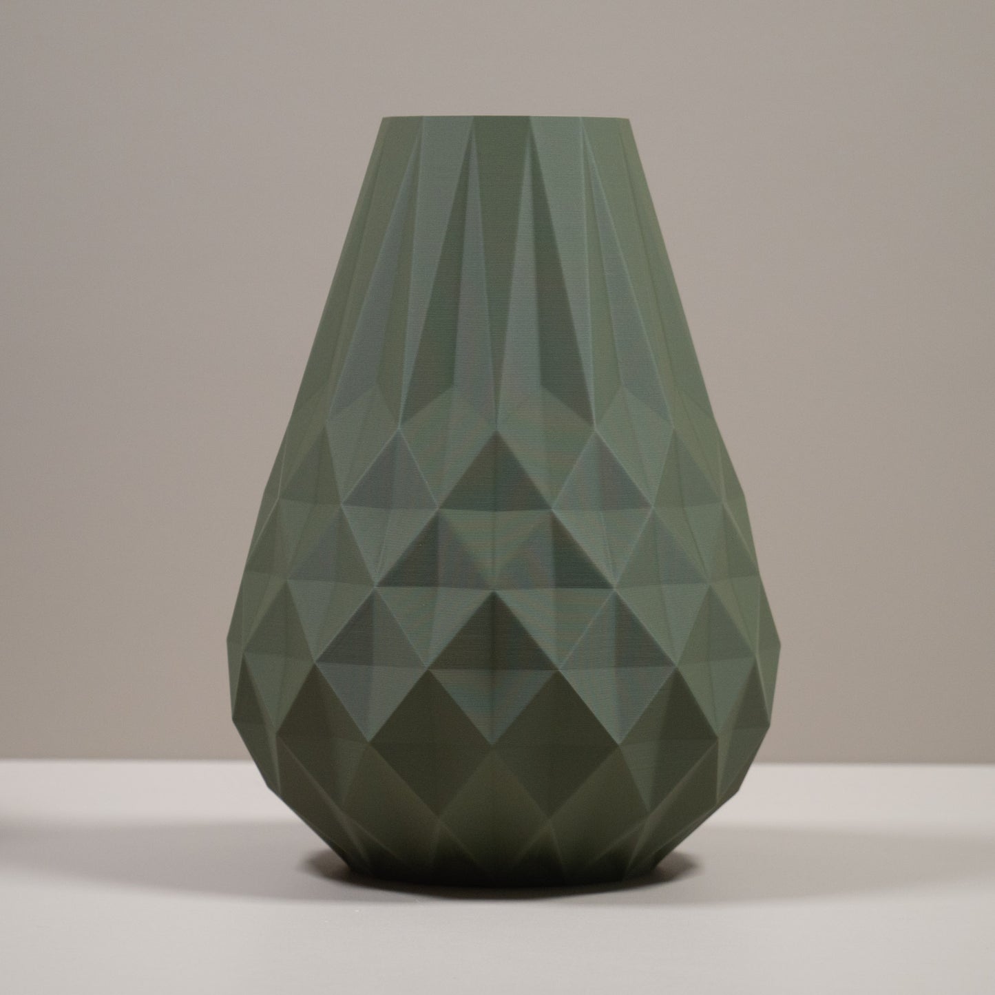 Olive Green Vase Diamond Decorative Ornament