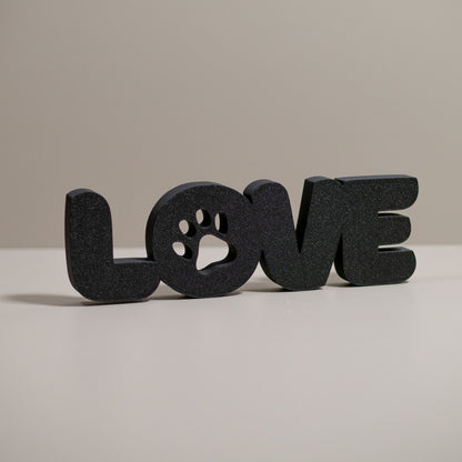 Pet Love Ornament Freestanding Word Home Decor