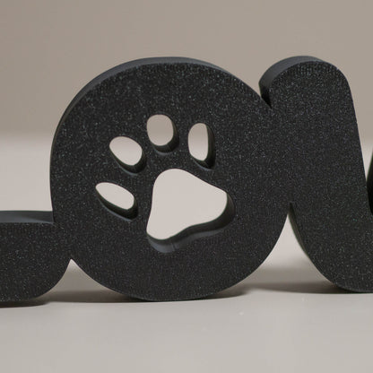 Pet Love Ornament Freestanding Word Home Decor