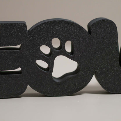 Cat Lover Ornament Meow - Freestanding Word Home Decor