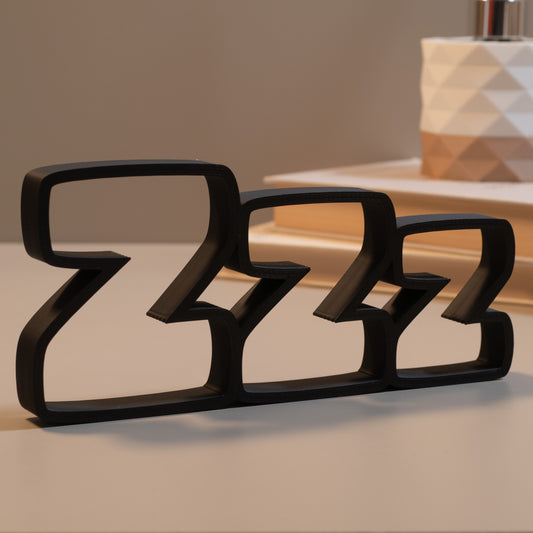 Cute Bedroom Ornament Zzz : Bedroom Decor Letters, Bedside Table Ornament
